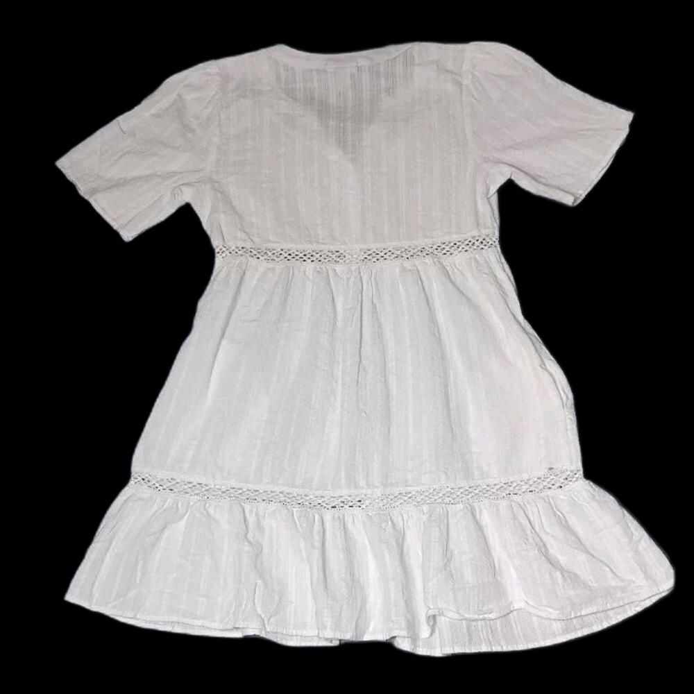 Knox Rose Button Up Sundress Womens Size Small White Lace Cottagecore Boho... - Picture 12 of 12